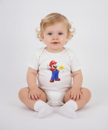 بادي نوزادي آستين كوتاه بچگانه نيل كوك مدل Mario7