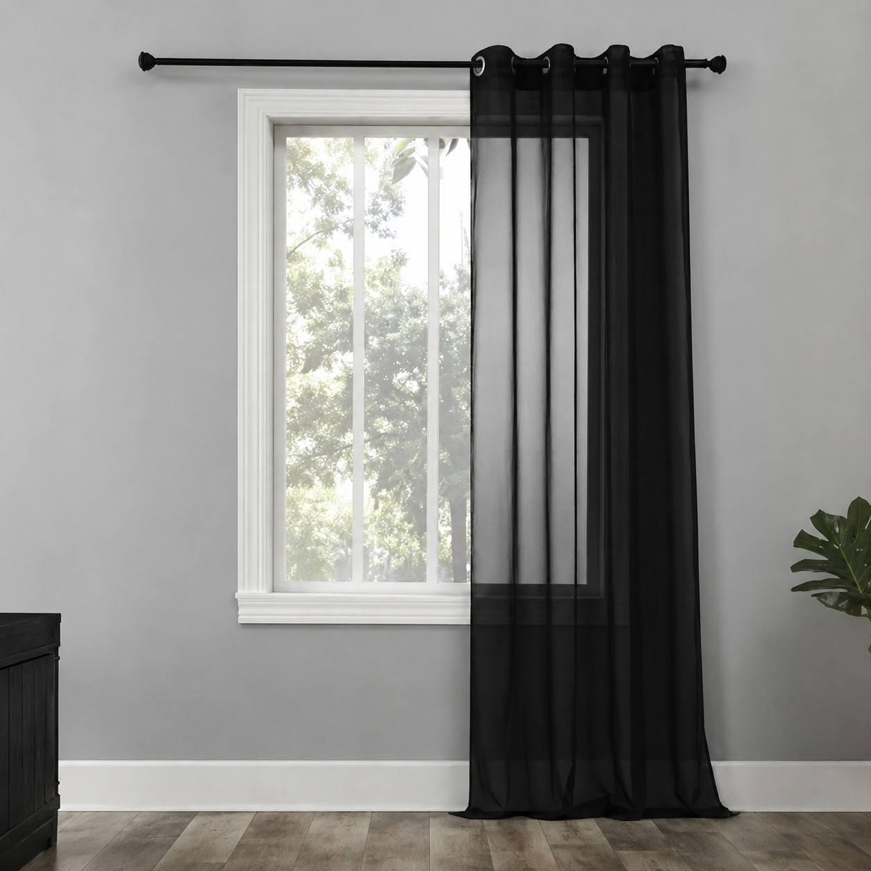 پرده حریر ساده سیت پیروSitpiro کد 111-3 سایز 280x140 نمای ۲
