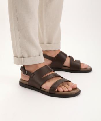 صندل مردانه چرم طبیعی مونو مدل J5538