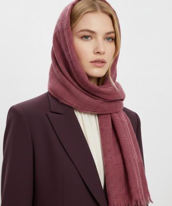 شال لينن زنانه نوولاشال مدل 55375