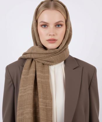 شال لينن زنانه نوولاشال مدل 55375