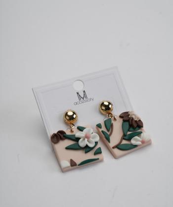 گوشواره زنانه قلم فلزي مدل earringpoli07