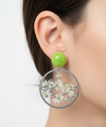 گوشواره زنانه قلم فلزي مدل earringplexi27