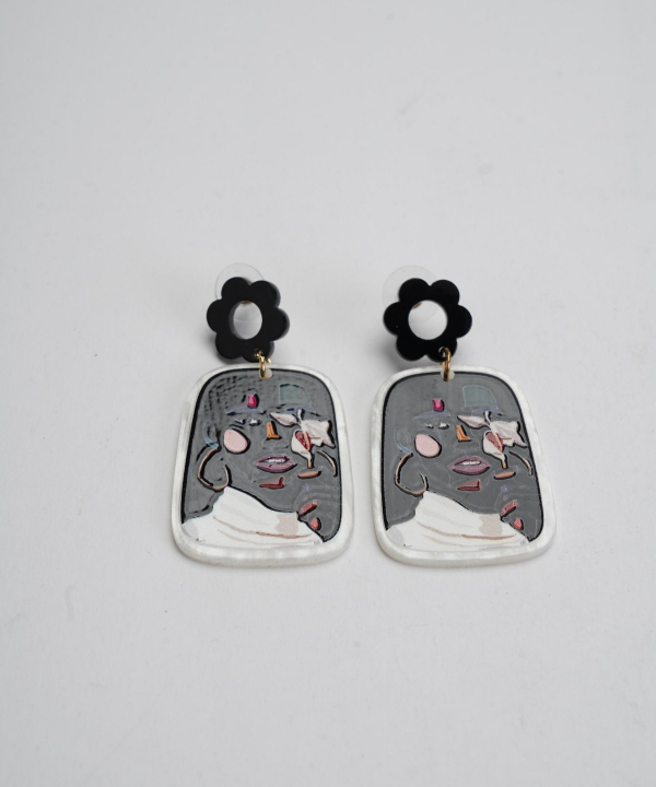 گوشواره زنانه قلم فلزی مدل earringplexi35