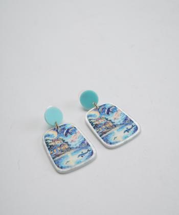 گوشواره زنانه قلم فلزي مدل earringplexi30