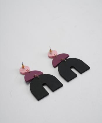 گوشواره زنانه قلم فلزي مدل earringpoli01