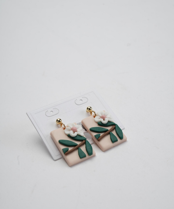 گوشواره زنانه قلم فلزی مدل earringpoli03
