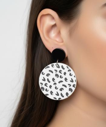گوشواره زنانه قلم فلزي مدل earringplexi40