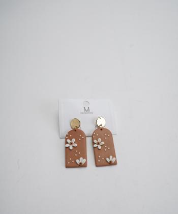 گوشواره زنانه قلم فلزي مدل earringpoli04