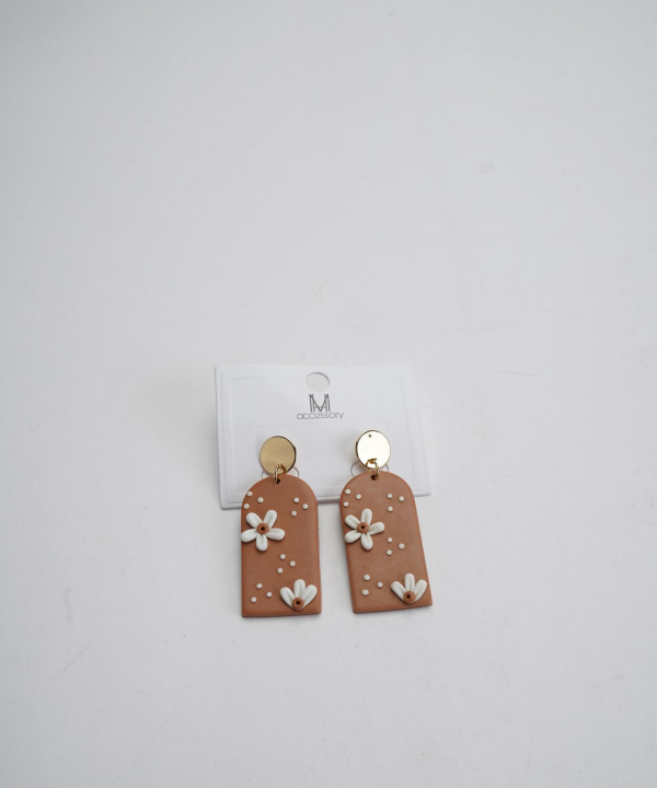 گوشواره زنانه قلم فلزی مدل earringpoli04