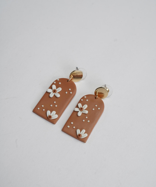 گوشواره زنانه قلم فلزی مدل earringpoli04
