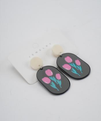 گوشواره زنانه قلم فلزي مدل earringplexi32