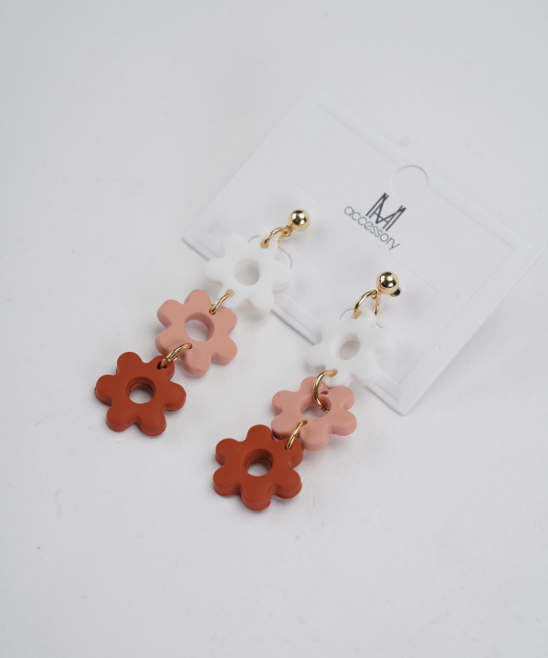 گوشواره زنانه قلم فلزی مدل earringpoli02