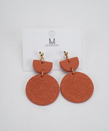 گوشواره زنانه قلم فلزي مدل earringpoli06