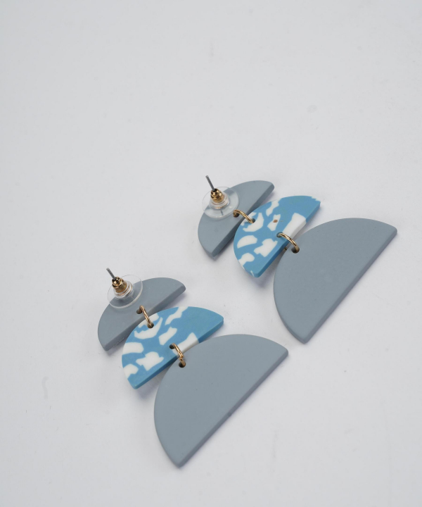 گوشواره زنانه قلم فلزی مدل earringpoli05