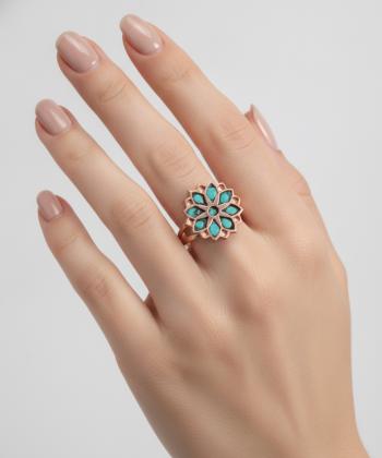 انگشتر زنانه قلم فلزي مدل ringfirooze01