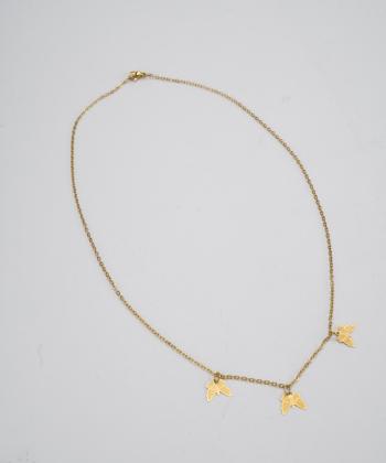 گردنبند زنانه قلم فلزي مدل necklacehelia01