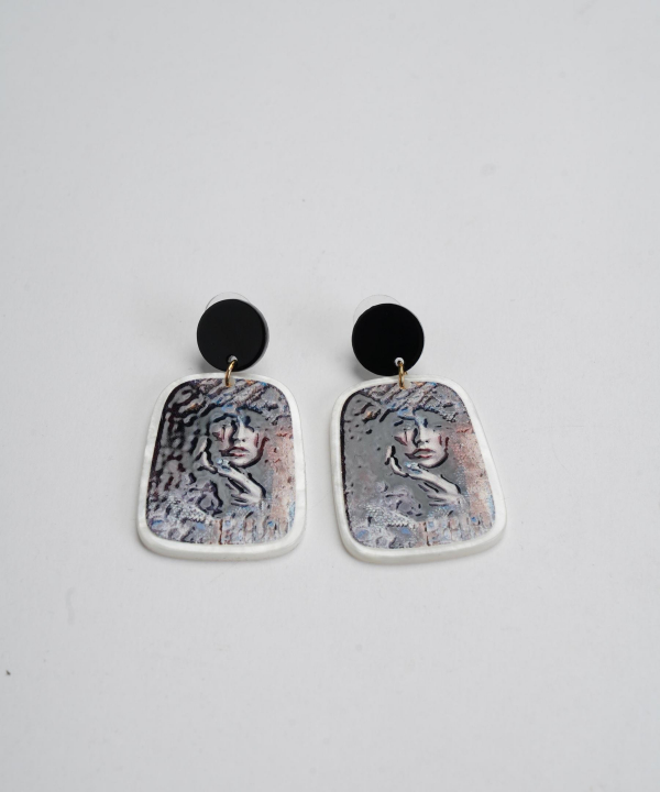 گوشواره زنانه قلم فلزی مدل earringplexi41