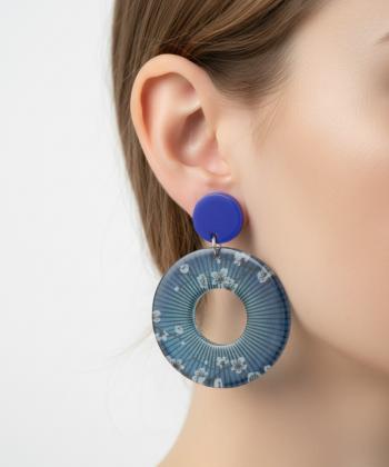 گوشواره زنانه قلم فلزي مدل earringplexi38