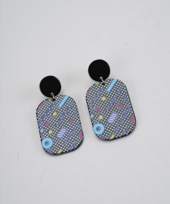 گوشواره زنانه قلم فلزي مدل earringplexi43