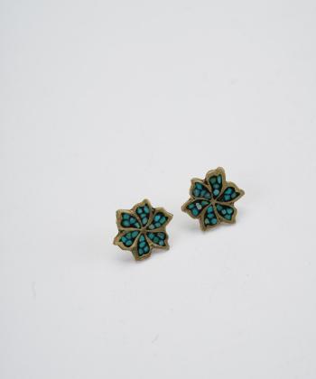 گوشواره زنانه قلم فلزي مدل earringfiroze03