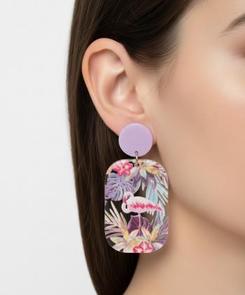 گوشواره زنانه قلم فلزي مدل earringplexi33