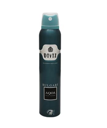 اسپری بدن دیوایز مدل Aqoa Bulgari حجم 200 میلی لیتر