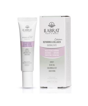 کرم ترمیم کننده و کلاژن ساز صورت و بدن ایلابرت مدل Sucralfate حجم 30 میلی لیتر