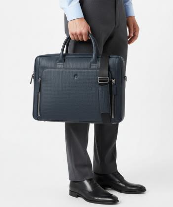 کیف اداری چرم طبیعی نوین چرم Novin Leather مدل آبریل