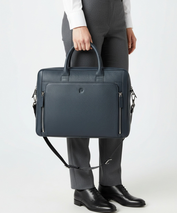 کیف اداری چرم طبیعی نوین چرم Novin Leather مدل آبریل