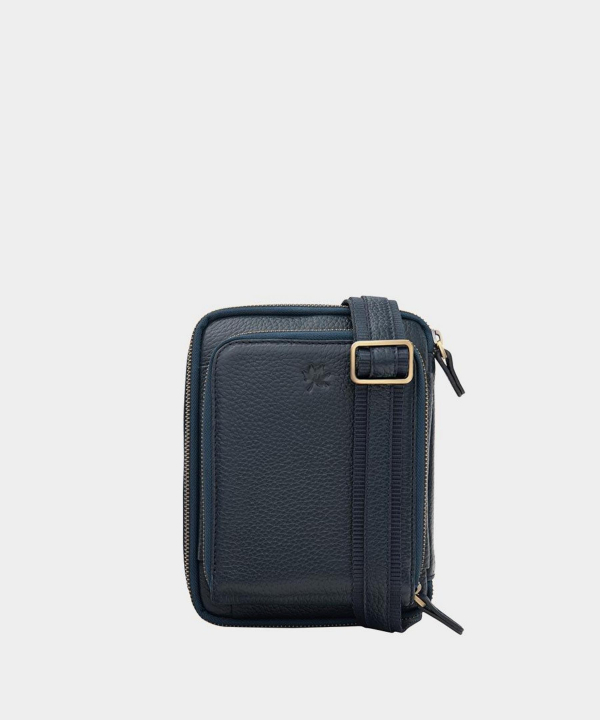 کیف کراس بادی چرم طبیعی نوین چرم Novin Leather مدل آتلی