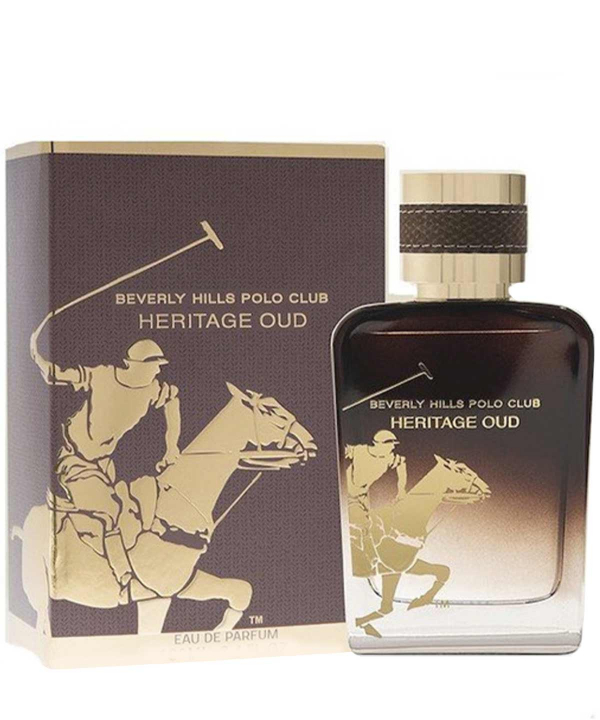 ادوپرفیوم مردانه بورلی هیلز پولو کلاب Beverly Hills Polo Club مدل Heritage Oud حجم 100 میلی‌لیتر با هدیه