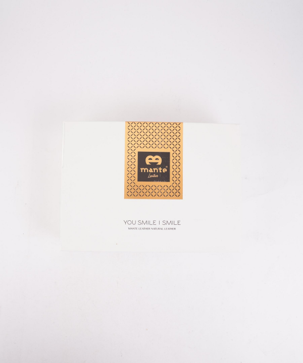ست هدیه مردانه چرم طبیعی منط Mante مدل Y108