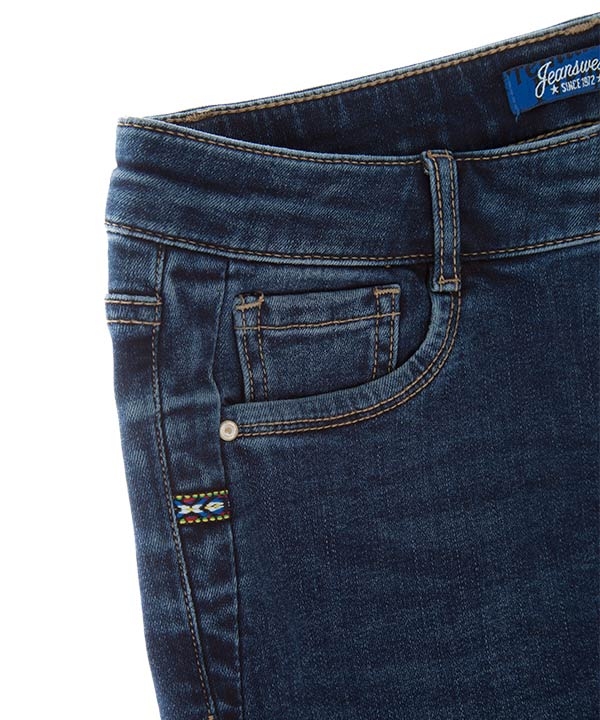 شلوار زنانه جین راسته آبی تیره جین وست Jeanswest