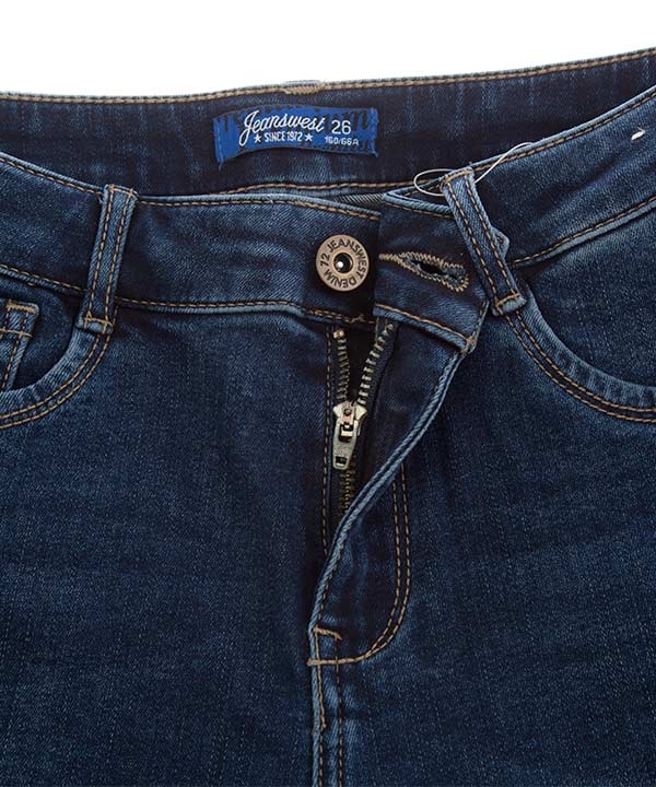 شلوار زنانه جین راسته آبی تیره جین وست Jeanswest