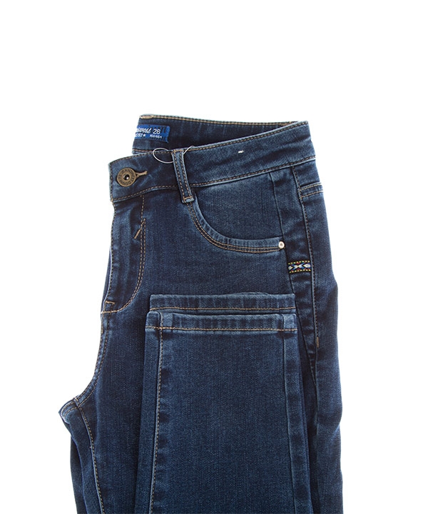 شلوار زنانه جین راسته آبی تیره جین وست Jeanswest