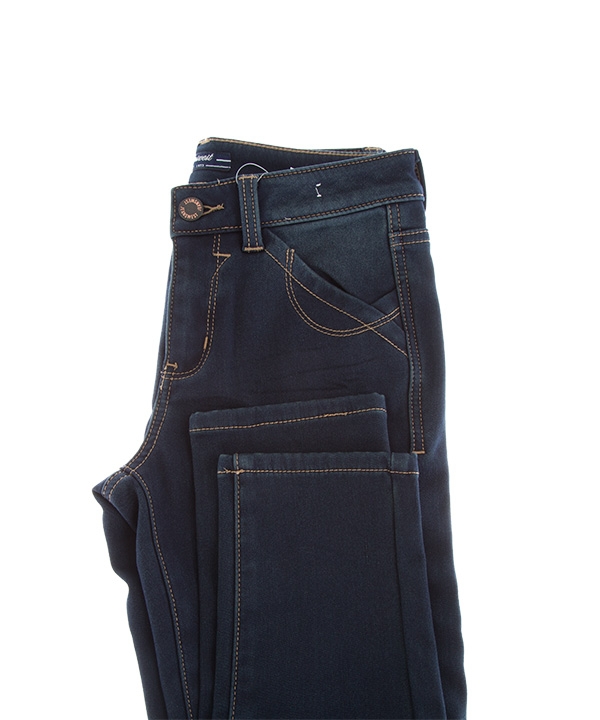 شلوار زنانه جین جذب سرمه ای جین وست Jeanswest