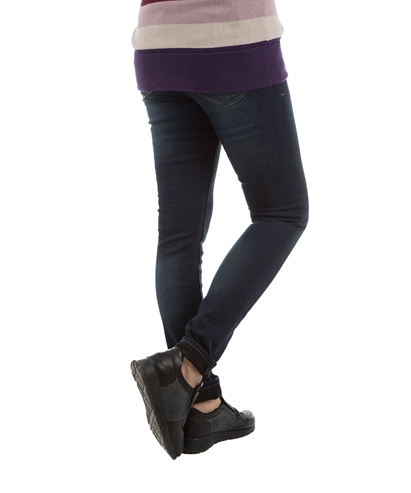 شلوار زنانه جین جذب سرمه ای جین وست Jeanswest
