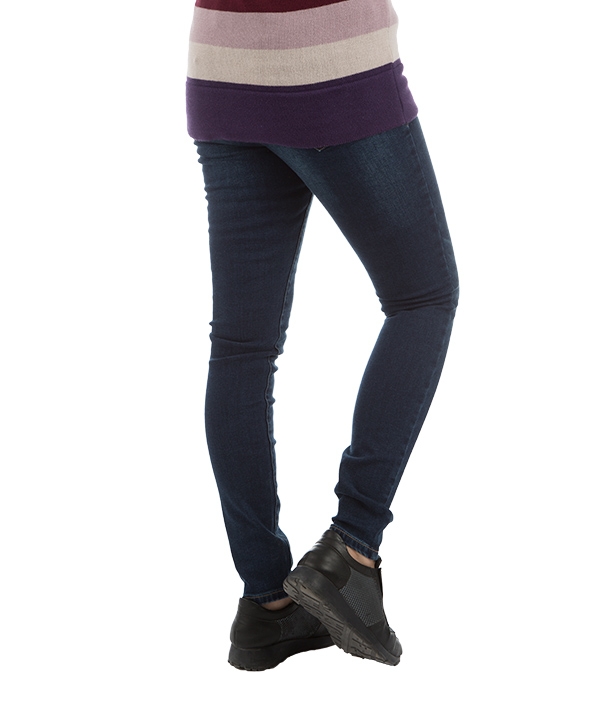 شلوار زنانه جین جذب سرمه ای جین وست Jeanswest