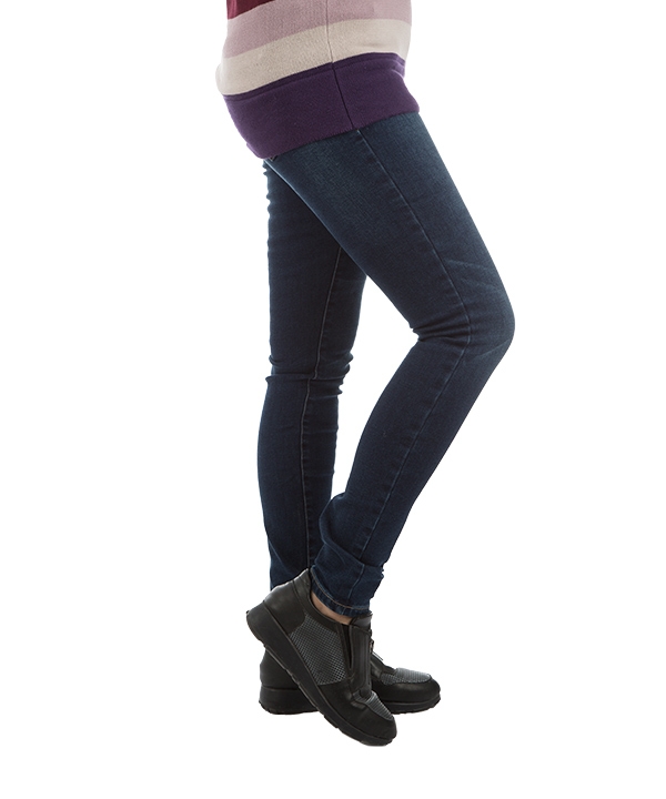 شلوار زنانه جین جذب سرمه ای جین وست Jeanswest