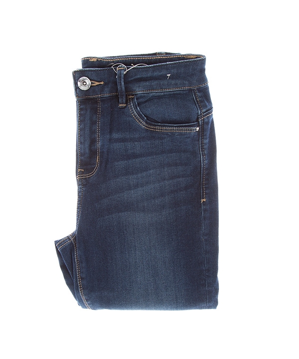 شلوار زنانه جین جذب آبی تیره جین وست Jeanswest