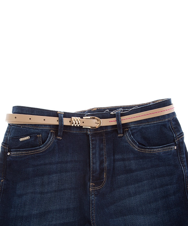 شلوار زنانه جین جذب آبی تیره جین وست Jeanswest