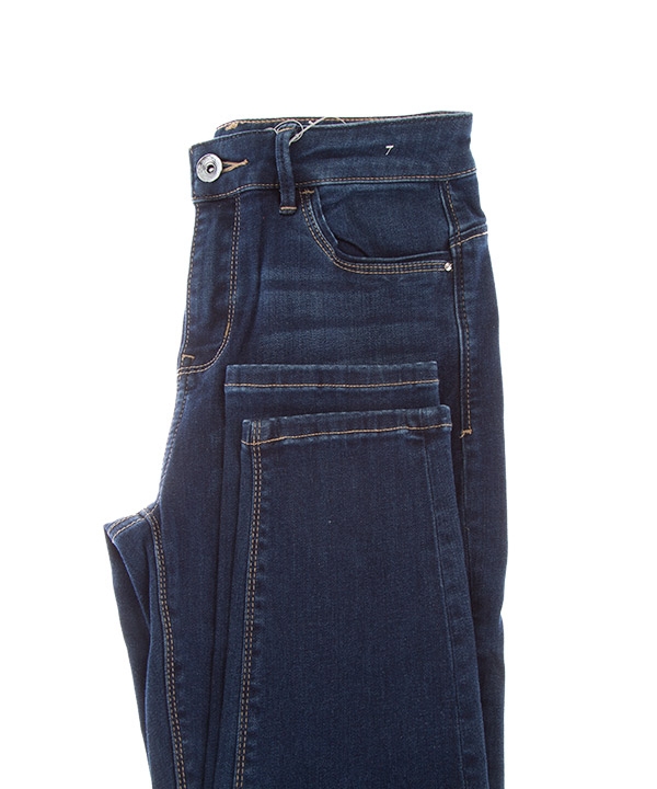 شلوار زنانه جین جذب آبی تیره جین وست Jeanswest