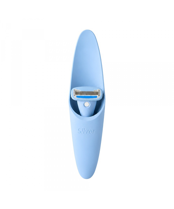 تیغ اصلاح سیستم 5 لبه زنانه Gloria5 دسته با 2 تیغ یدک و سیلیکون کیس