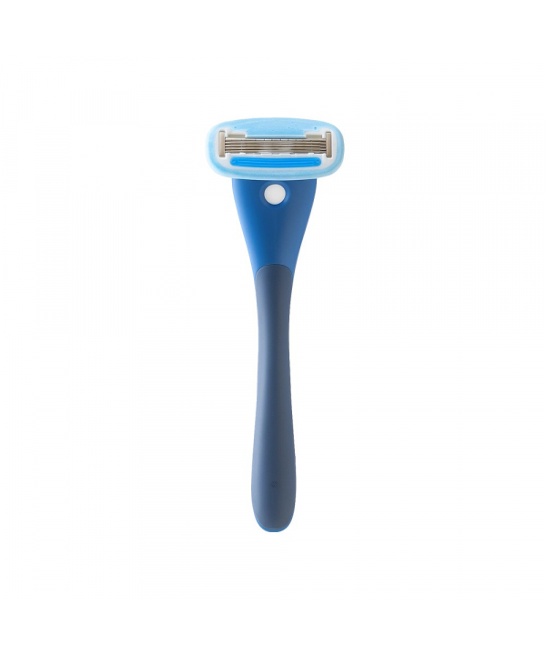 تیغ اصلاح سیستم 5 لبه زنانه Gloria5 دسته با 2 تیغ یدک و سیلیکون کیس