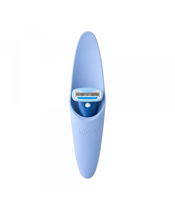 تیغ اصلاح سیستم 5 لبه زنانه Gloria5 دسته با 2 تیغ یدک و سیلیکون کیس