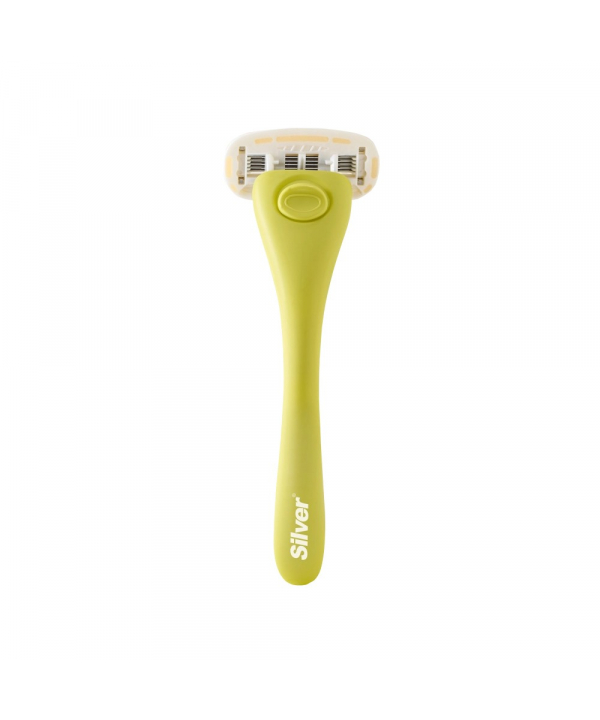 تیغ اصلاح سیستم 5 لبه زنانه Gloria5 دسته با 2 تیغ یدک و سیلیکون کیس