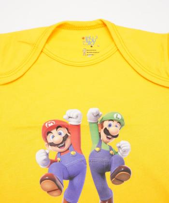 بادي نوزادي آستين كوتاه بچگانه نيل كوك مدل Mario3