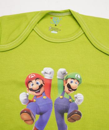 بادي نوزادي آستين كوتاه بچگانه نيل كوك مدل Mario3