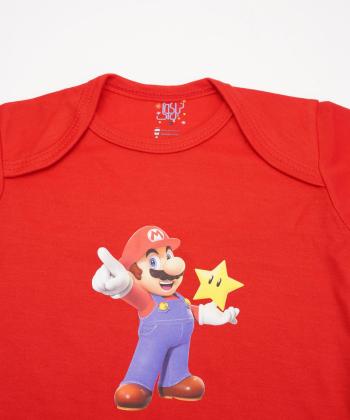 بادي نوزادي آستين كوتاه بچگانه نيل كوك مدل Mario7